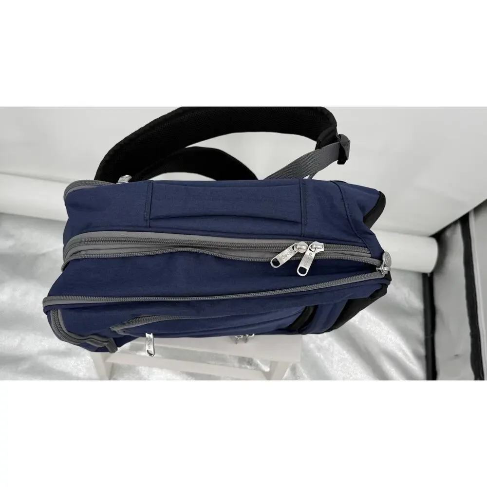 eBags Mother Lode EVD Travel Backpack Blue Carry On Expandable Luggage Laptop
